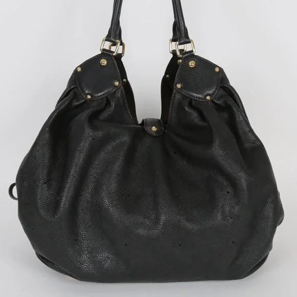 ✨LIKE NEW✨ black leather Louis Vuitton mahina XL - Picture 8 of 14